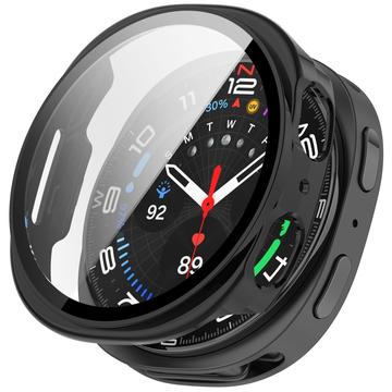 Samsung Galaxy Watch8 Etui z Tworzywa z Hartowane Szkło Ochronne - 44mm - Czerń