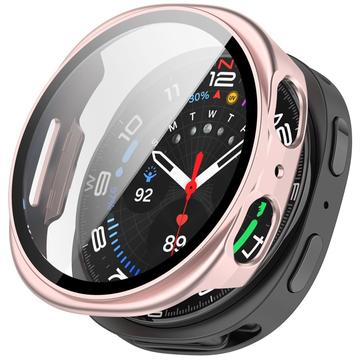 Samsung Galaxy Watch8 Etui z Tworzywa z Hartowane Szkło Ochronne - 40mm - Róż