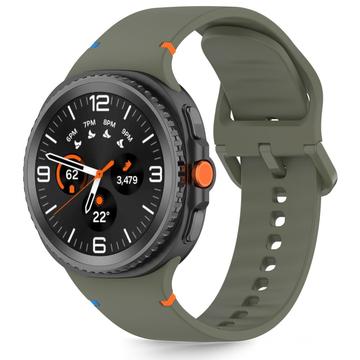 Silikonowy pasek Samsung Galaxy Watch8/Watch8 Classic Tech-Protect - 40mm/44mm/46mm - Zieleń wojskowa