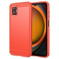 Samsung Galaxy XCover7 Pro Szczotkowane Etui z TPU - Włókno Węglowe