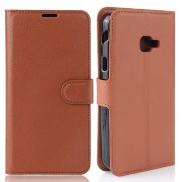 Samsung Galaxy Xcover 4/4s Etui z Portfelem z Magnetycznym Zamknięciem - Brąz