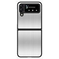 Hybrydowe Etui ze Stali Nierdzewnej - Samsung Galaxy Z Flip4 5G - Srebrny