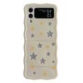 Samsung Galaxy Z Flip4 Etui TPU Glitter Wavy Edge - Gwiazdy