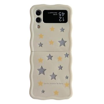 Samsung Galaxy Z Flip4 Etui TPU Glitter Wavy Edge