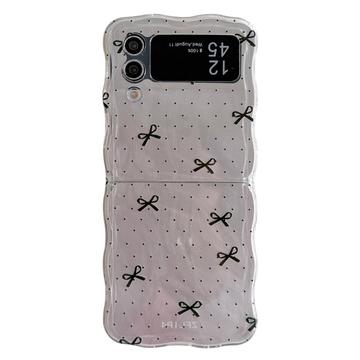 Samsung Galaxy Z Flip4 Stylowe etui z TPU o falistych krawędziach