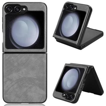 Samsung Galaxy Z Flip6 Powlekane Plastikowe Etui - Szary