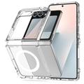 Samsung Galaxy Z Flip6/Flip7 FE Tech-Protect Flexair Magnetyczne Hybrydowe Etui - Transparentny