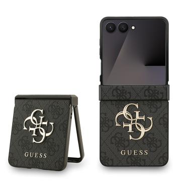 Samsung Galaxy Z Flip7 Hybrydowe Etui Guess 4G Big Metal Logo - Czarne