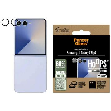 Osłona obiektywu aparatu Samsung Galaxy Z Flip7 PanzerGlass Hoops - Transparentny