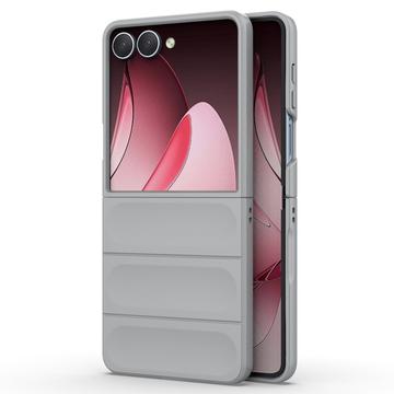 Samsung Galaxy Z Flip7 Etui z TPU Rugged - Jasnoszary