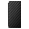 Samsung Galaxy Z Fold3 5G Etui z Klapką - Włókno Węglowe - Czarne
