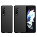 Samsung Galaxy Z Fold4 5G Gumowane Etui z Tworzywa - Czarne