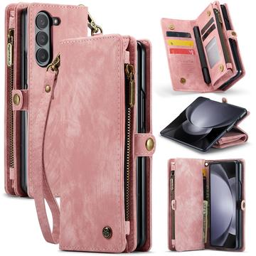 Samsung Galaxy Z Fold6 Wielofunkcyjny Pokrowiec-Portfel Caseme 008 2-w-1 - Róż