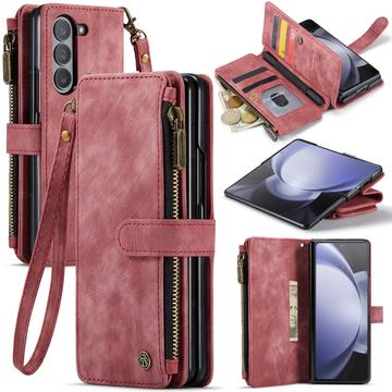 Samsung Galaxy Z Fold6 Wielofunkcyjne Etui-Portfel Caseme C30 - Czerwień