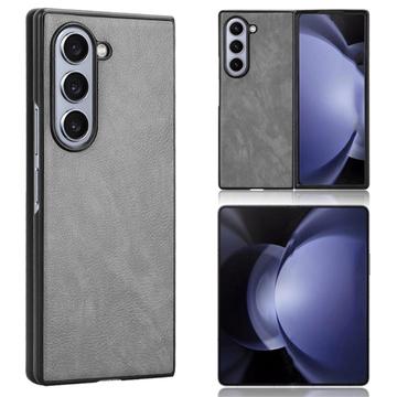 Samsung Galaxy Z Fold6 Powlekane Plastikowe Etui - Szary