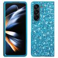 Samsung Galaxy Z Fold6 Hybrydowe Etui z Serii Glitter - Błękit