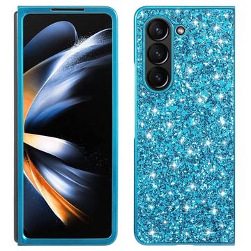 Samsung Galaxy Z Fold6 Hybrydowe Etui z Serii Glitter - Błękit