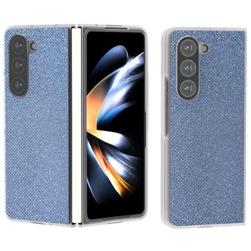 Samsung Galaxy Z Fold6 Hybrydowe etui z teksturą kryształu górskiego - niebieski