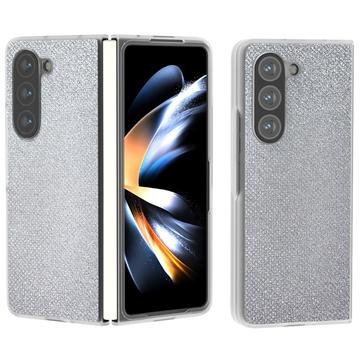Samsung Galaxy Z Fold6 Hybrydowe etui z teksturą kryształu górskiego - srebrny