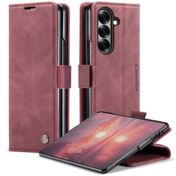 Samsung Galaxy Z Fold7 Etui z Portfelem Caseme 013 - Czerwone Wino
