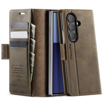 Etui-portfel z fakturą cielęcą z blokadą RFID Samsung Galaxy Z Fold7 Caseme 033