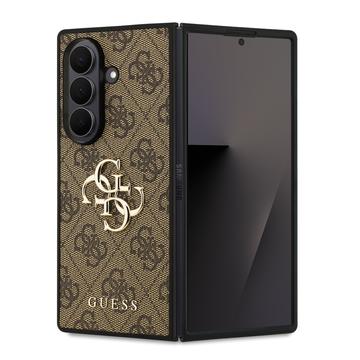 Samsung Galaxy Z Fold7 Hybrydowe Etui Guess 4G Big Metal Logo - Brąz
