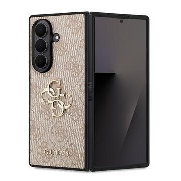 Samsung Galaxy Z Fold7 Hybrydowe Etui Guess 4G Big Metal Logo - Róż