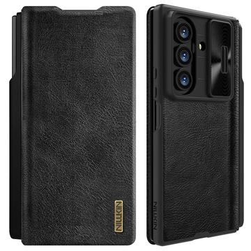 Etui z Klapką Nillkin Qin Pro do Samsung Galaxy Z Fold7 - Czerń