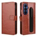 Samsung Galaxy Z Fold7 Etui portfelowe ze stojakiem - brązowy