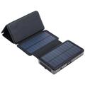 Wodoodporny solarny bank energii Sandberg Active 20W z latarką - 20000 mAh, 2x USB-A, USB-C - czarny