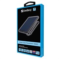 Solarny Powerbank Sandberg Urban 10000mAh - USB-C, USB - Czarny