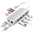 Satechi Aluminum USB-C Multimedia Adapter - Silver