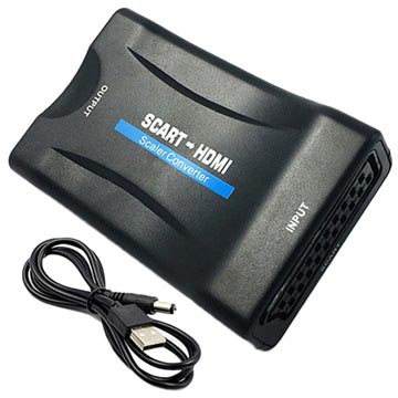 Adapter Scart / HDMI 1080P AV z Kablem USB