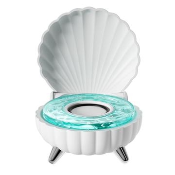 Głośnik Bluetooth w kształcie muszli z oświetleniem RGB - biały