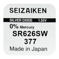 Bateria Seizaiken 377 SR626SW Silver Oxide - 1.55V