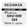 Bateria Seizaiken 384 SR41SW Silver Oxide - 1.55V