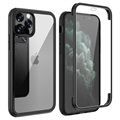 iPhone 11 Pro Max Hybrydowe Etui Shine&Protect 360 - Czarne / Przezroczyste