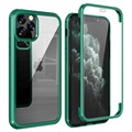 iPhone 11 Pro Max Hybrydowe Etui Shine&Protect 360 - Zieleń / Przezroczysty