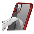 iPhone 11 Pro Hybrydowe Etui Shine&Protect 360 - Czerwień / Przezroczysty
