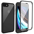 iPhone 7/8/SE (2020)/SE (2022) Hybrydowe Etui Shine&Protect 360 - Czarne / Przezroczyste