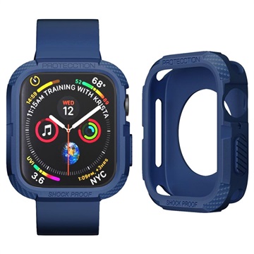 Wstrząsoodporne Etui z TPU do Apple Watch Series 7/SE/6/5/4 - 40mm/41mm - Błękit