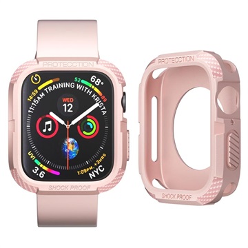 Wstrząsoodporne Etui z TPU do Apple Watch Series 7/SE/6/5/4 - 44mm/45mm - Róż