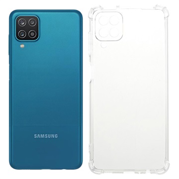 Wstrząsoodporne Etui z TPU do Samsung Galaxy A12 - Przezroczyste