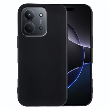 Silikonowe etui odporne na wstrząsy do Xiaomi Redmi 15C 4G - czarne
