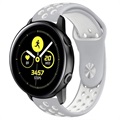 Samsung Galaxy Watch Active Silikonowy Pasek - Biały / Szary