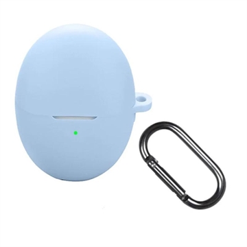 Huawei FreeBuds 6 Silikonowe Etui z Karabińczykiem - Błękitne