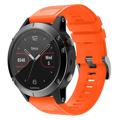 Silikonowy Pasek - Garmin Fenix 6 GPS/6 Pro GPS/5/5 Plus - Pomarańczowy