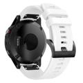 Silikonowy Pasek - Garmin Fenix 6 GPS/6 Pro GPS/5/5 Plus - Biel