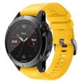 Silikonowy Pasek - Garmin Fenix 6 GPS/6 Pro GPS/5/5 Plus - Żółty