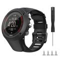 Silikonowy pasek do Suunto Ambit3 Peak/Sport/Vertical - czarny